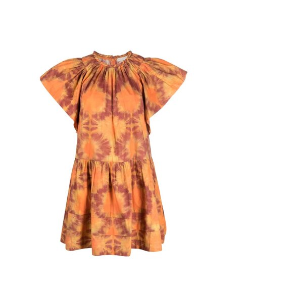 'Isolde' Red Jewel Neck Dress - Picture 3 of 11